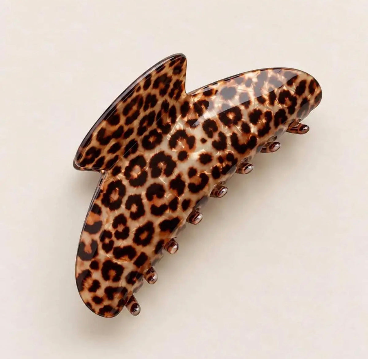 Haarclip luipaardprint