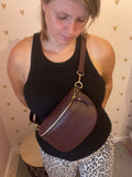 Bruine bordo crossbody bag