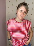 T-Shirt Gestreept – Rood